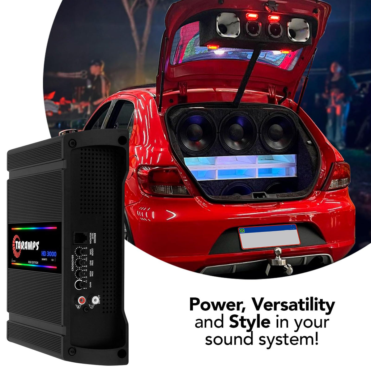 Taramp's HD 3000 bass boost feature lets you tailor low end