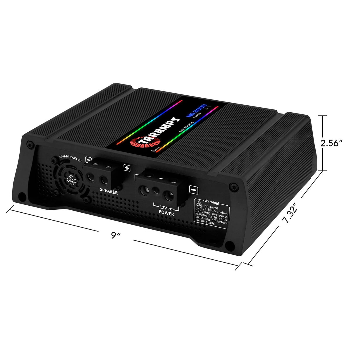 Taramps HD 3000 compact monoblock fits tight installs