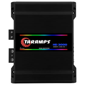 Taramps HD 3000 front view with RGB lighting enhancing on-road presence