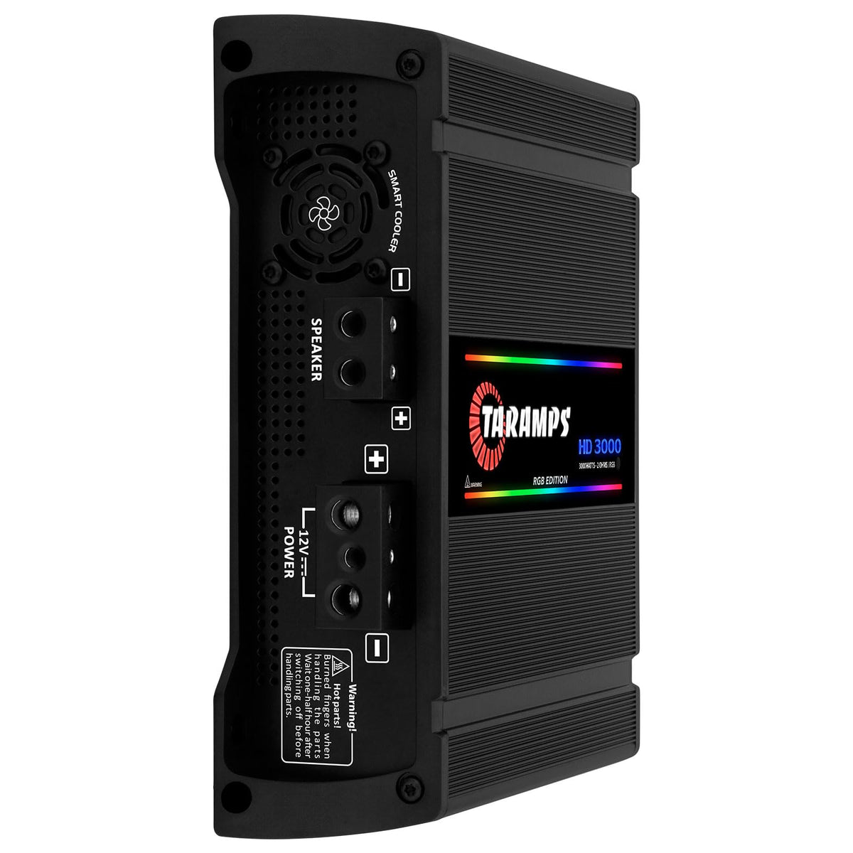 Taramps HD 3000 RGB effects brighten the install with music-synced colors