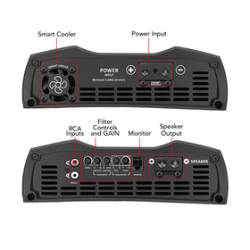 Taramp's MD 3000.1 subwoofer setup with this amp delivers deep bass.
