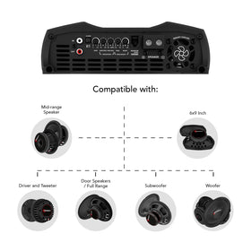 Taramp's MD 4000-1 1-ohm stable operation under demanding bass.
