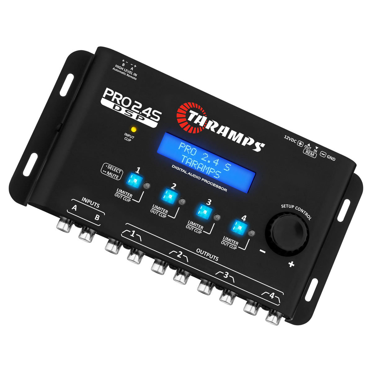 Taramp's close-up of encoder and buttons showing precise control benefit