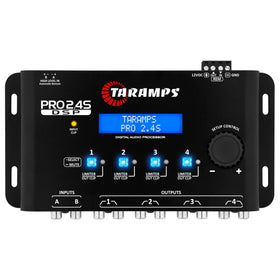 Taramp's front panel showing controls and easy setup benefit