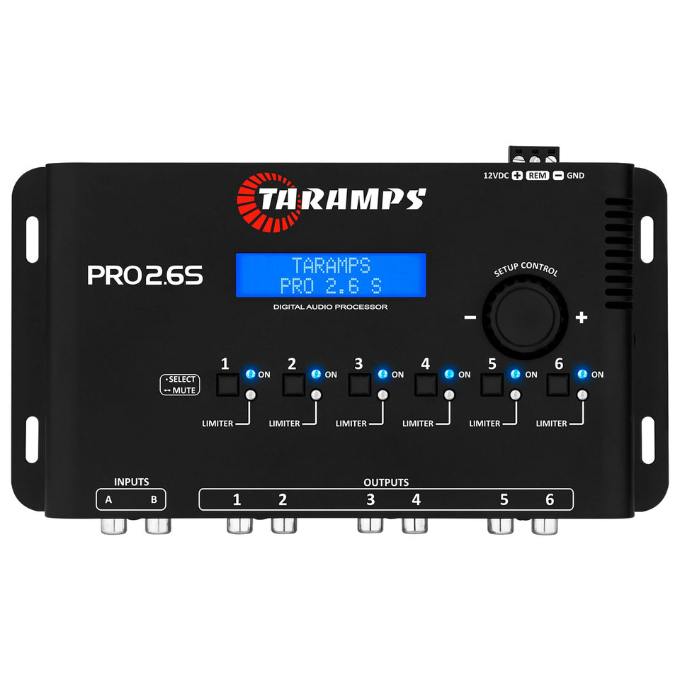 Taramp's Pro 2.6S DSP front panel for precise car audio control