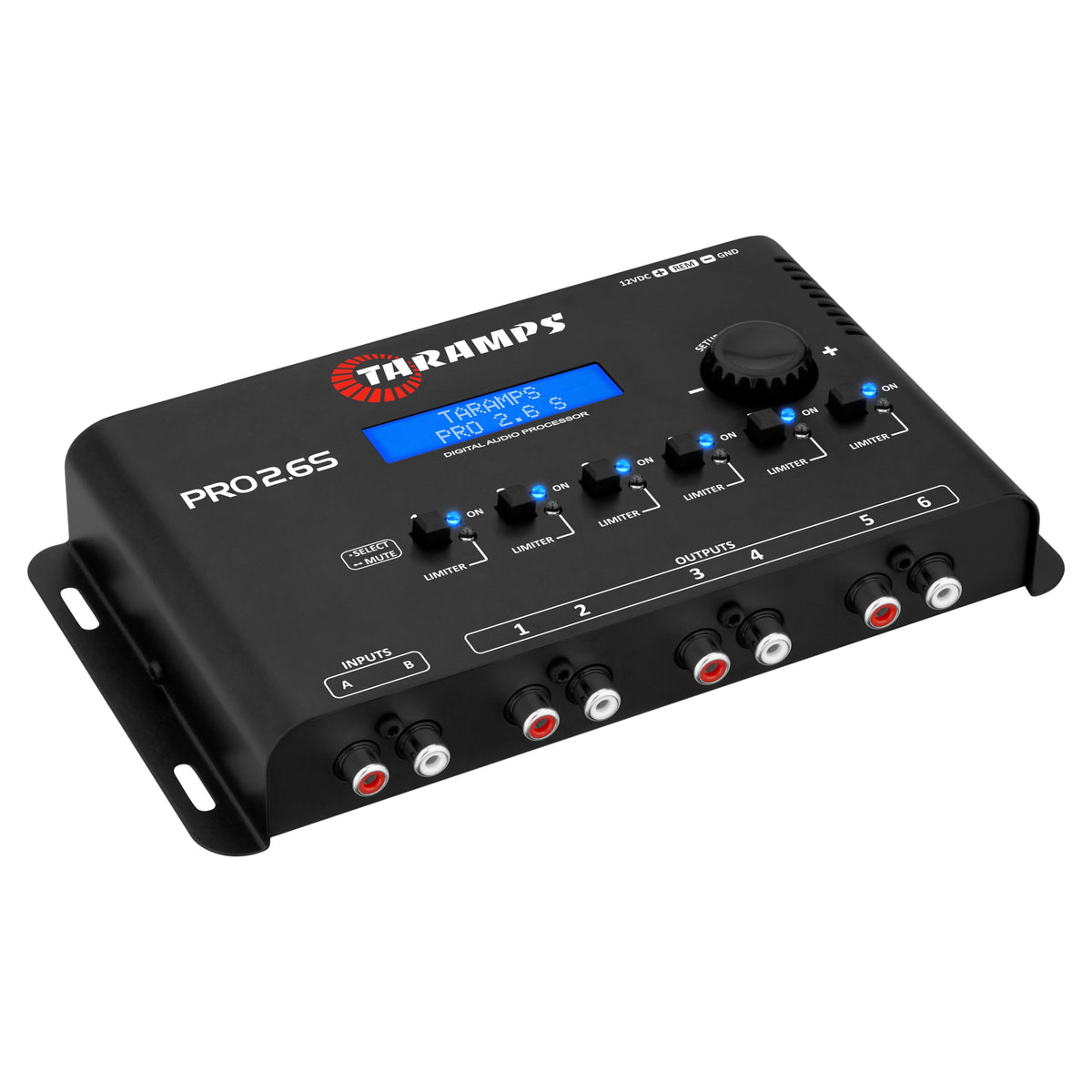 Taramp's Pro 2.6S DSP RCA outputs demonstrating clean signal routing