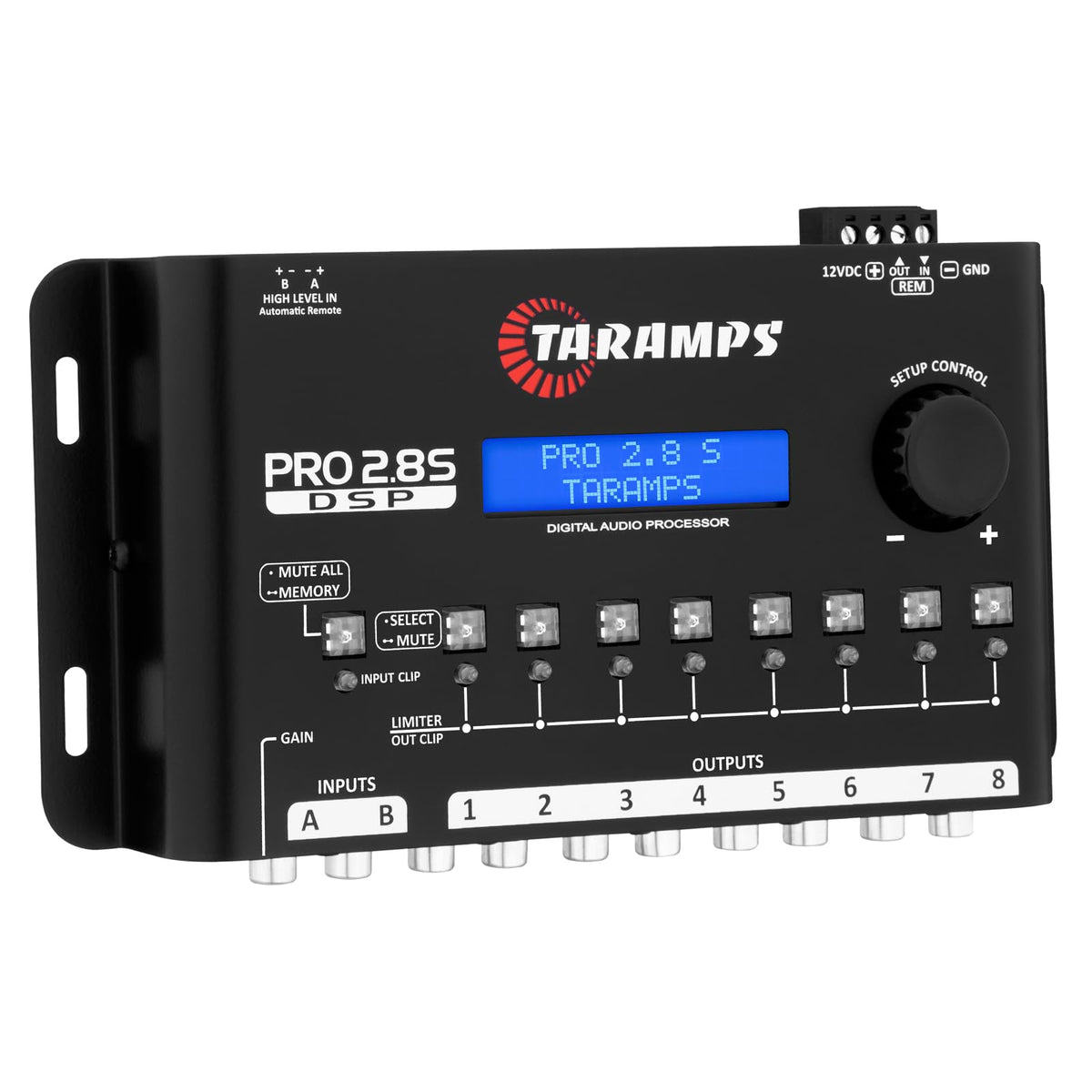 Taramps Pro 2.8S 15-band graphic EQ enables tonal shaping