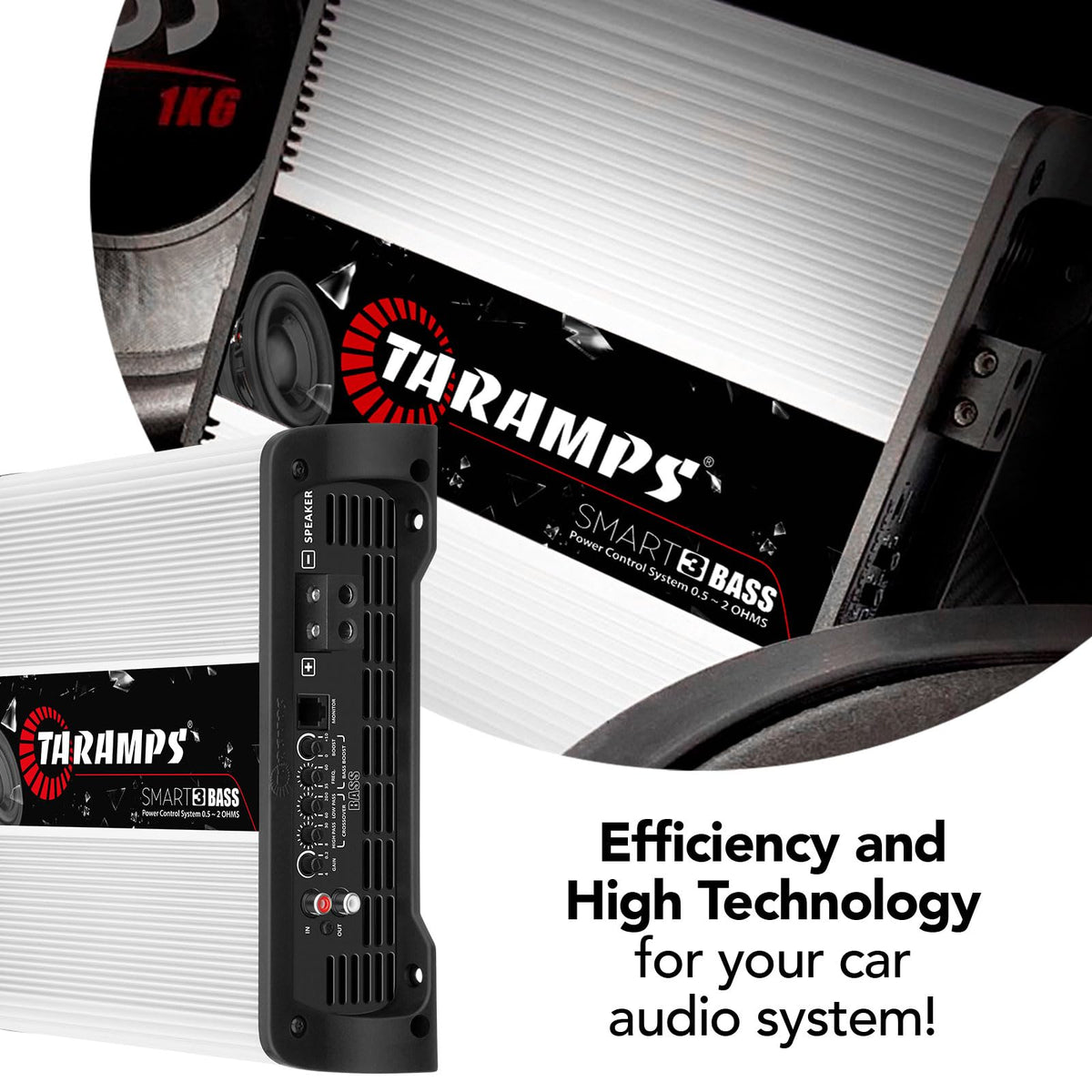 Taramp's Smart 3 Bass wiring guide showing power and remote connections