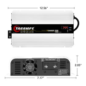 Taramp's Smart Charger cooling system adjusts fan speed to temperature and output to protect components
