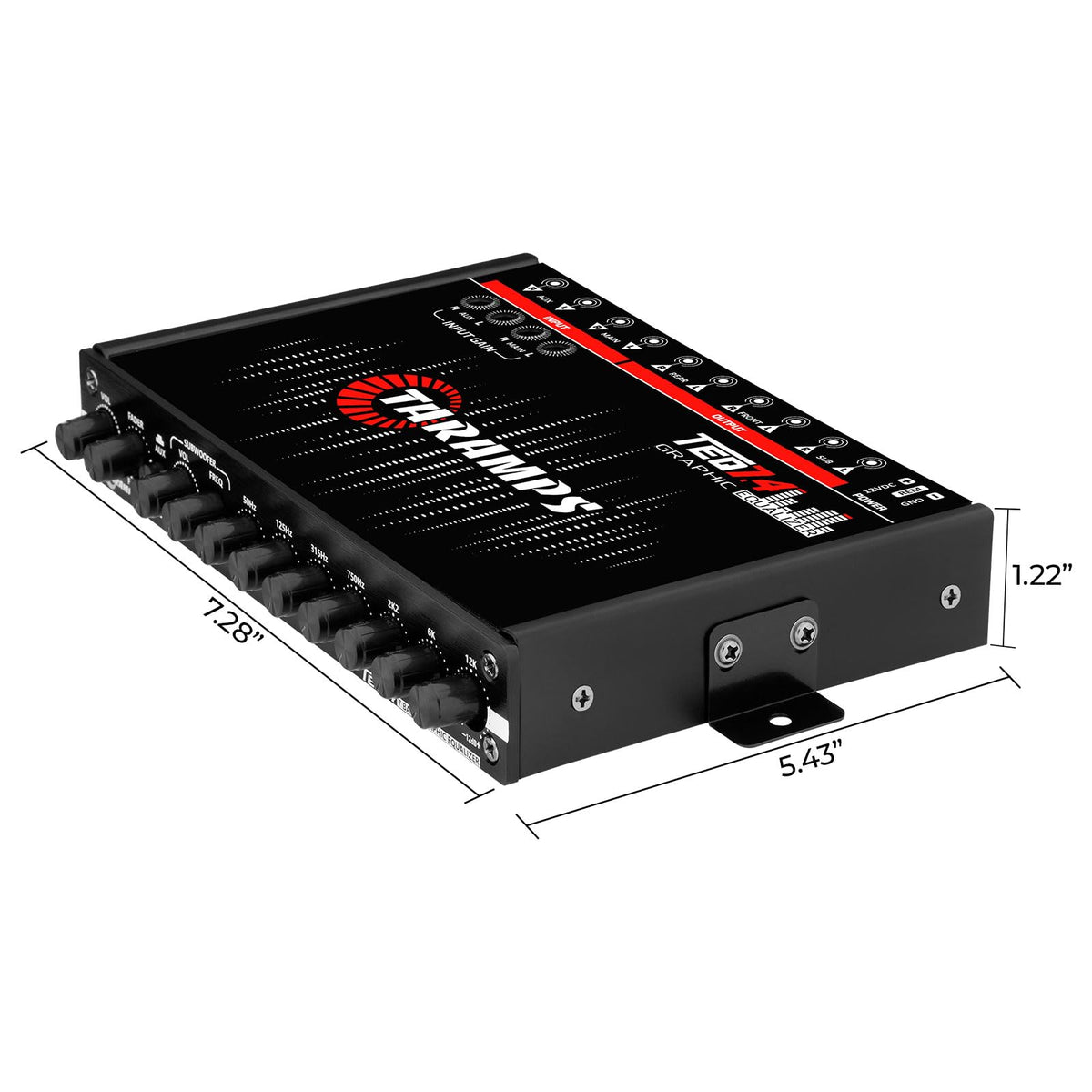 Taramp's size comparison with coin showing compact footprint for tight installs