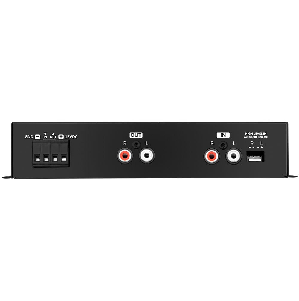 Taramp's TEQ 7 RCA and power connection detail, simplifies integration and wiring