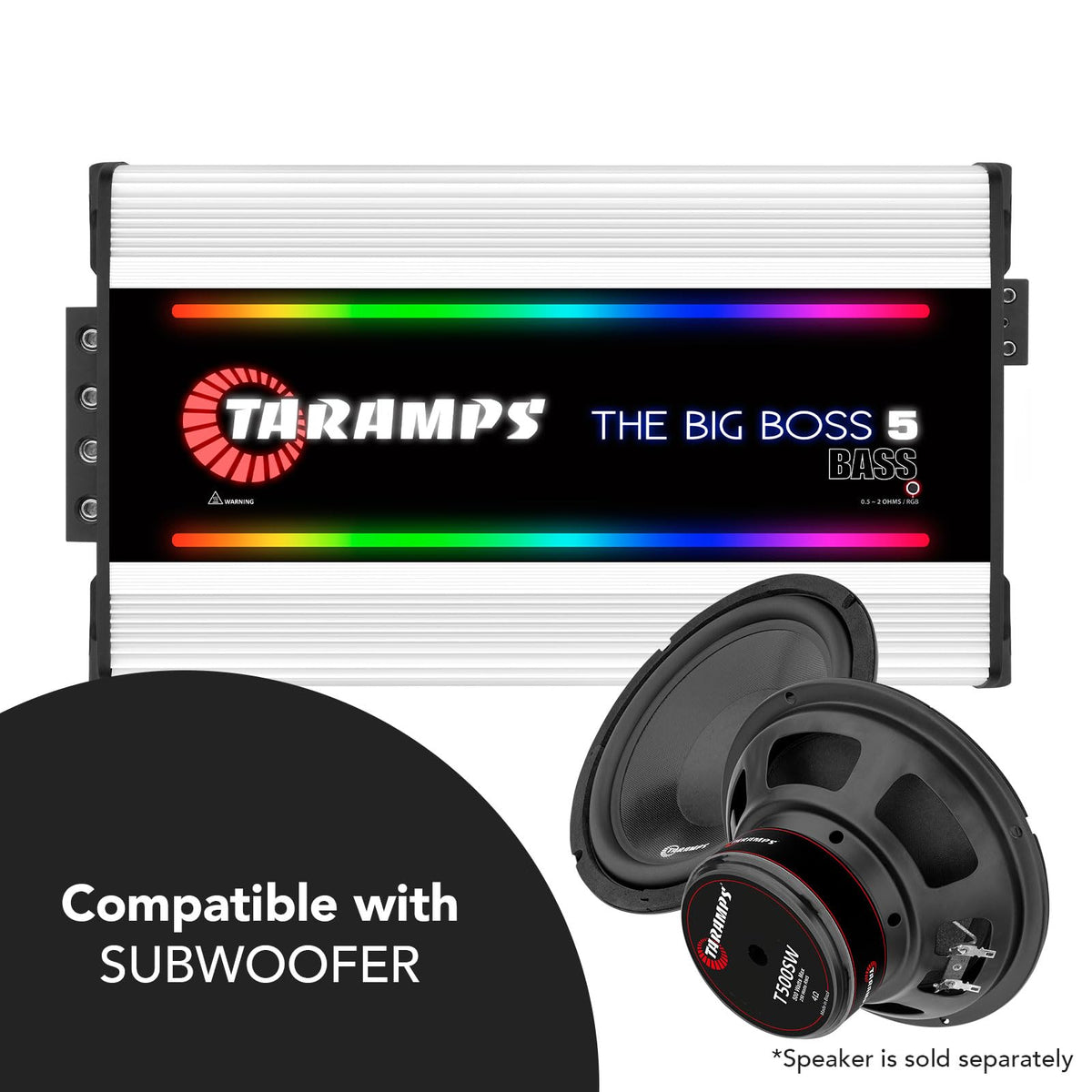 Taramp's The Big Boss 5 Bass White rack-mount ready design