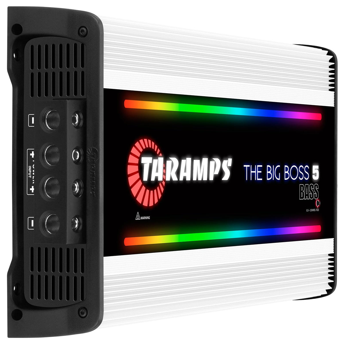 Taramp's The Big Boss 5 Bass White rear connectors for robust wiring options