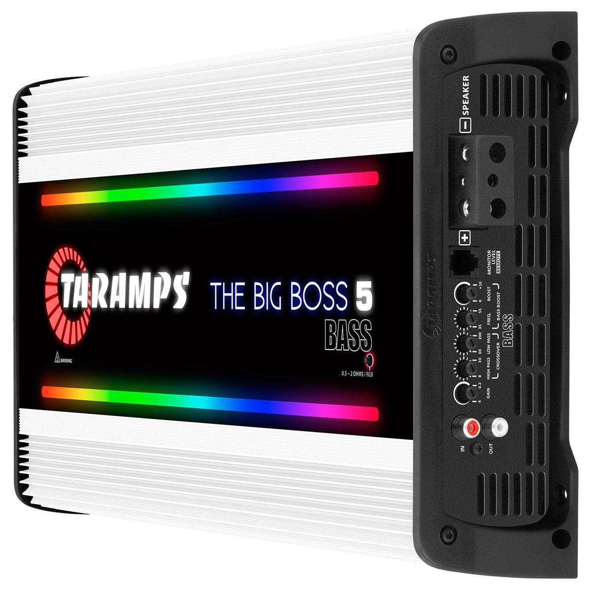 Taramp's The Big Boss 5 Bass White top RGB panel with lighting