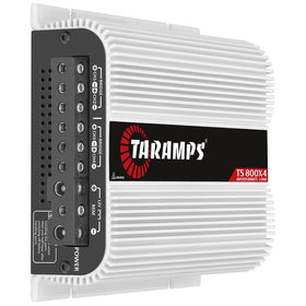 Taramp's TS 800x4 back view: RCA and high-level input options.