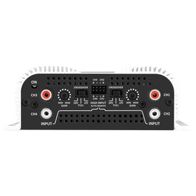 Taramp's TS 1200x4 RCA input close-up for quick system integration.