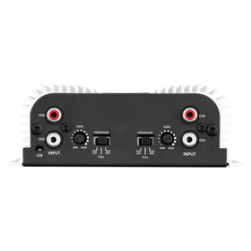 Taramp's gain and crossover controls close-up enabling precise level and frequency tuning
