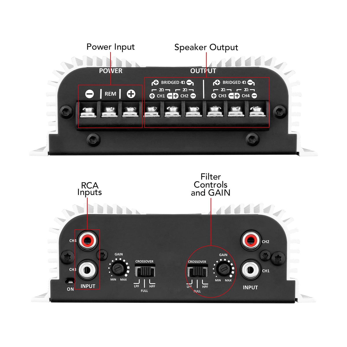 Taramp's amplifier in a finished car audio system showing improved sound staging