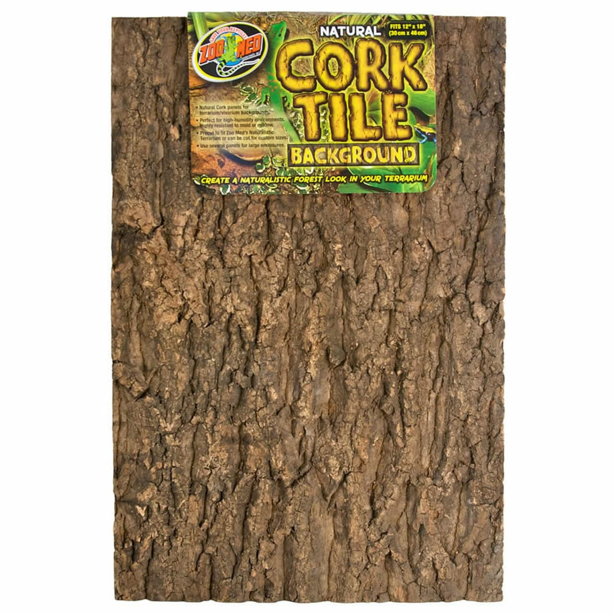 Tarantula Cribs natural cork background 12x18 for a natural terrarium backdrop and easy setup.