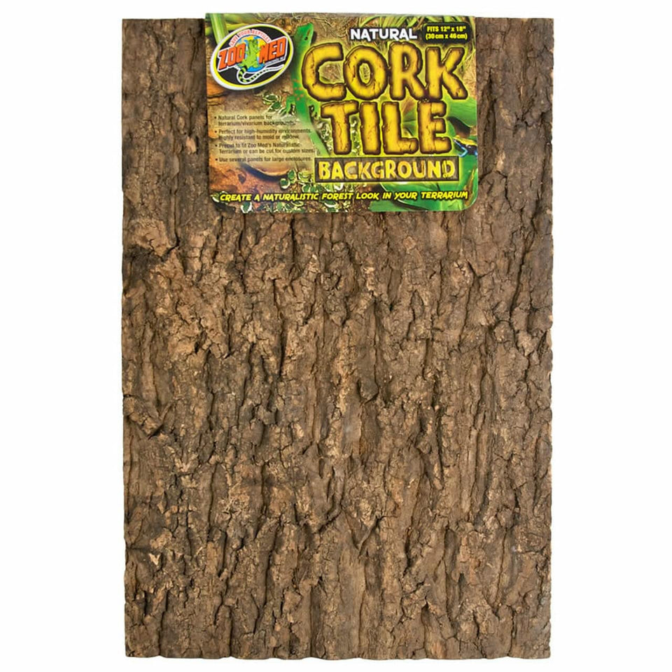 Tarantula Cribs natural cork background 12x18 for a natural terrarium backdrop and easy setup.