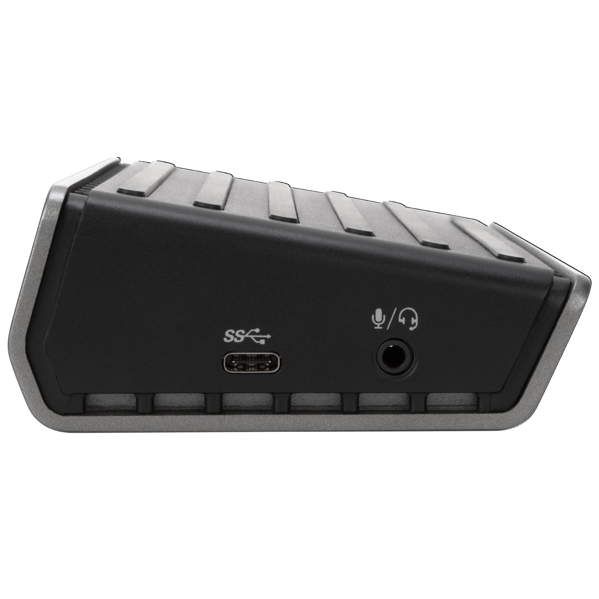 Targus DOCK180USZ wedge design saves desk space and improves typing.
