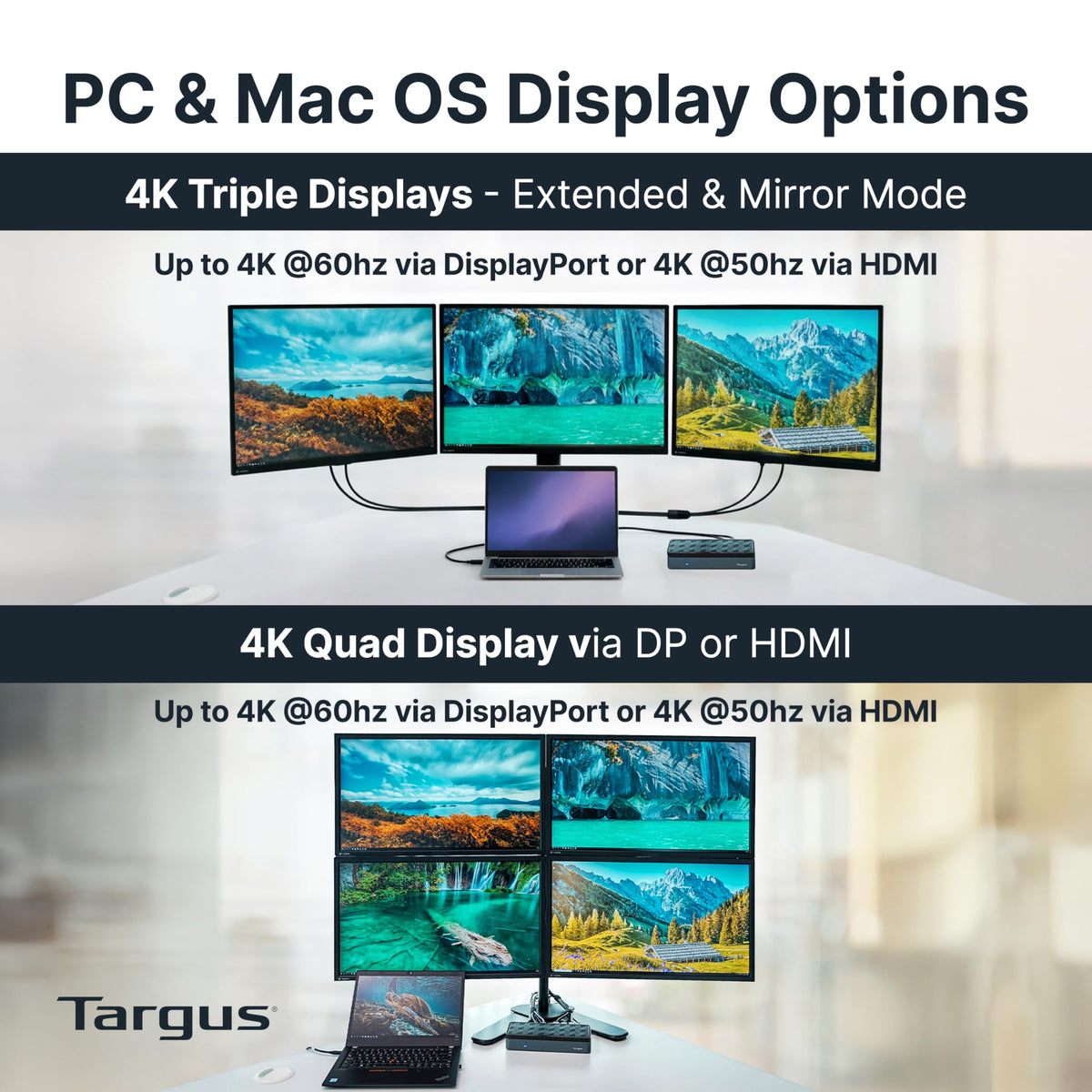 Targus DOCK570USZ ethernet-audio shows reliable wired connection and audio output.
