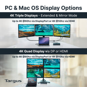 Targus DOCK570USZ ethernet-audio shows reliable wired connection and audio output.