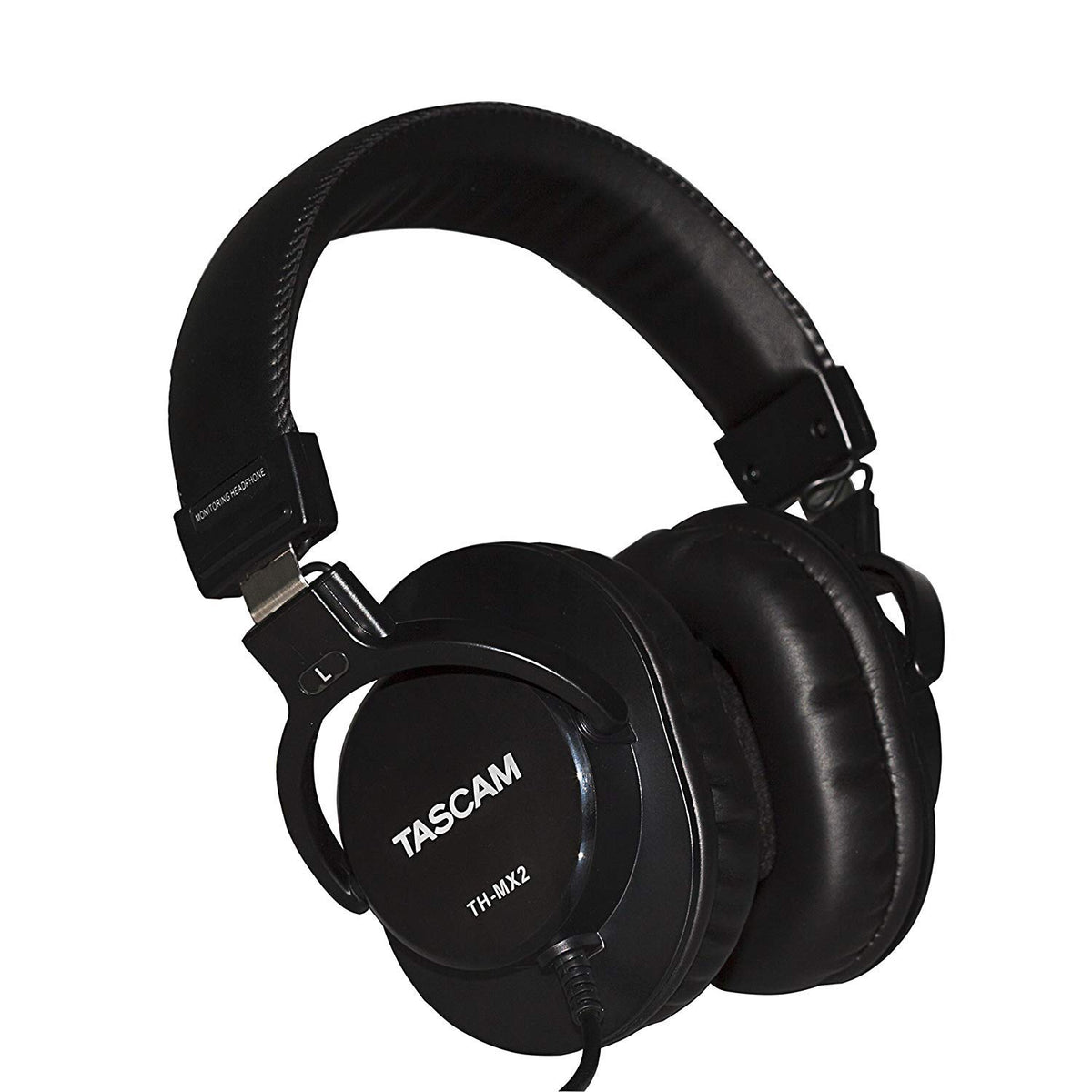 Tascam TH-MX2 front view showing closed-back design and durable frame for reliable monitoring