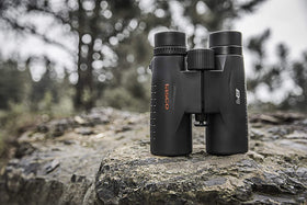TASCO 8x42 binoculars close-up lens shows multi-coated optics