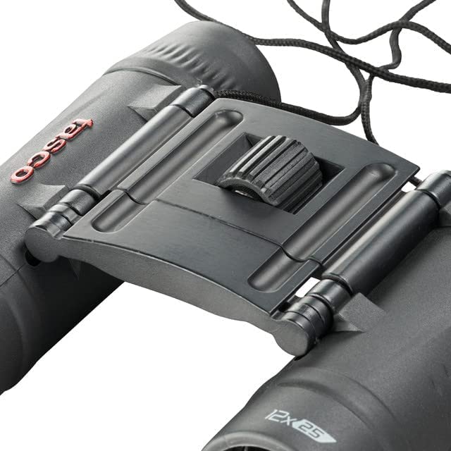 TASCO binoculars with strap for hands-free carry and quick access benefit