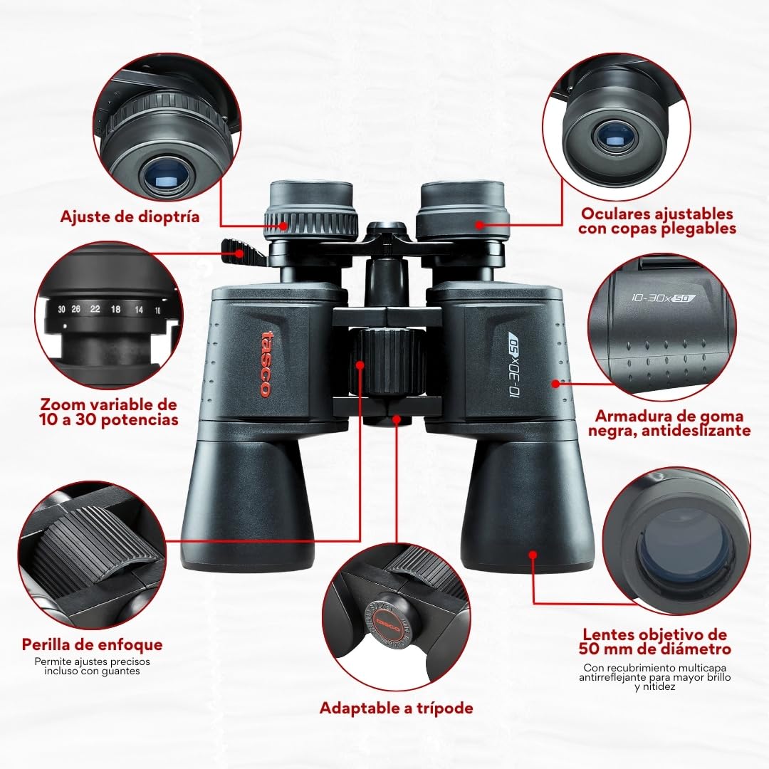 Tasco ES10305Z multi-coated optics improve brightness and color.