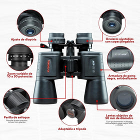 Tasco ES10305Z multi-coated optics improve brightness and color.