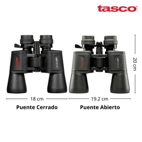 Tasco ES10305Z twist-up eye cups fit over eyeglasses.