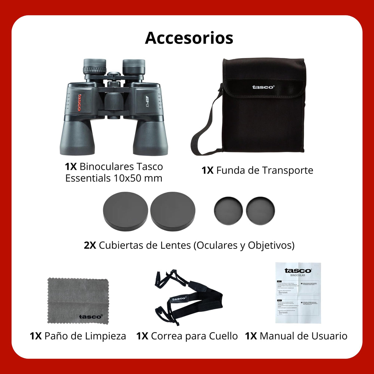 TASCO eyecup detail highlighting 15mm eye relief and comfort for glasses wearers