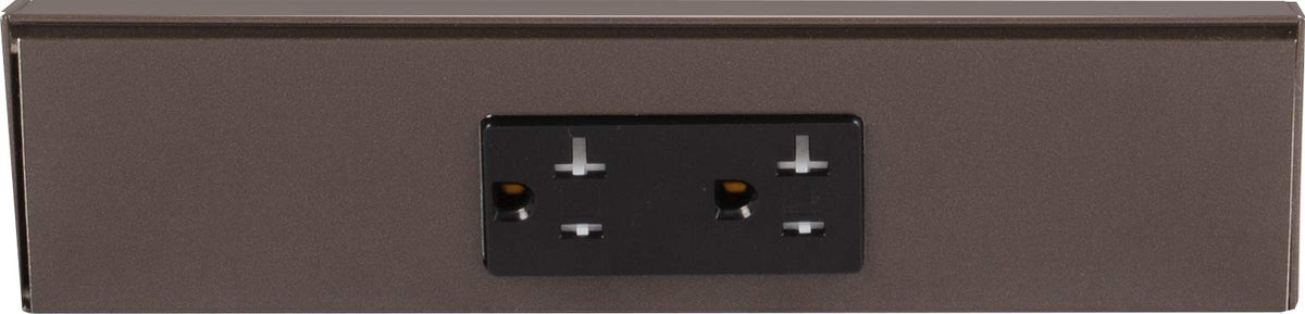Task Lighting TR Series 9in bronze side-mount adds convenient outlets along your workspace.