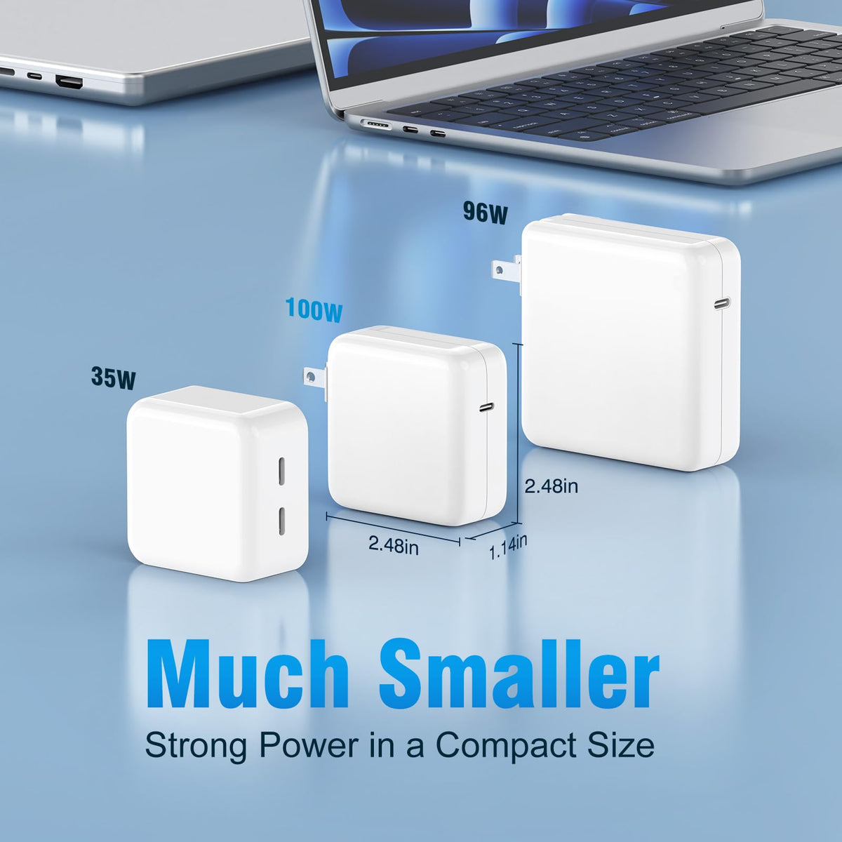 T ATHINK MagSafe 3 compatible charger for MacBook users.