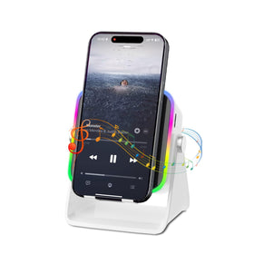 Tatiyana wireless induction speaker front view for easy listening on the go