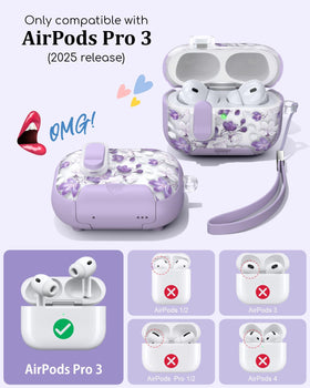 Tatofy AirPods Pro 3 Case dustproof port cover protects charging area from dust.