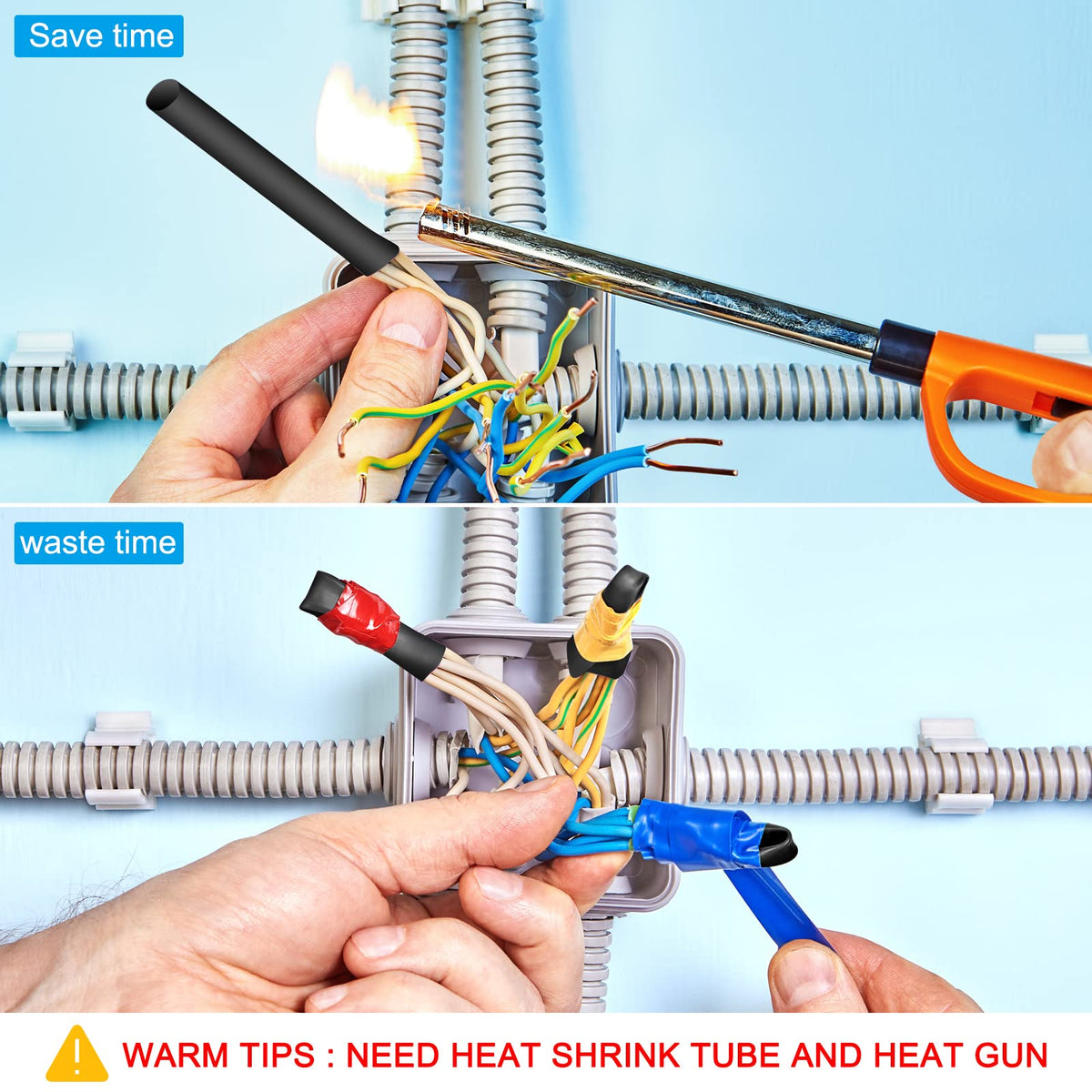 Tatuo cable management for TV, audio, and computer setups