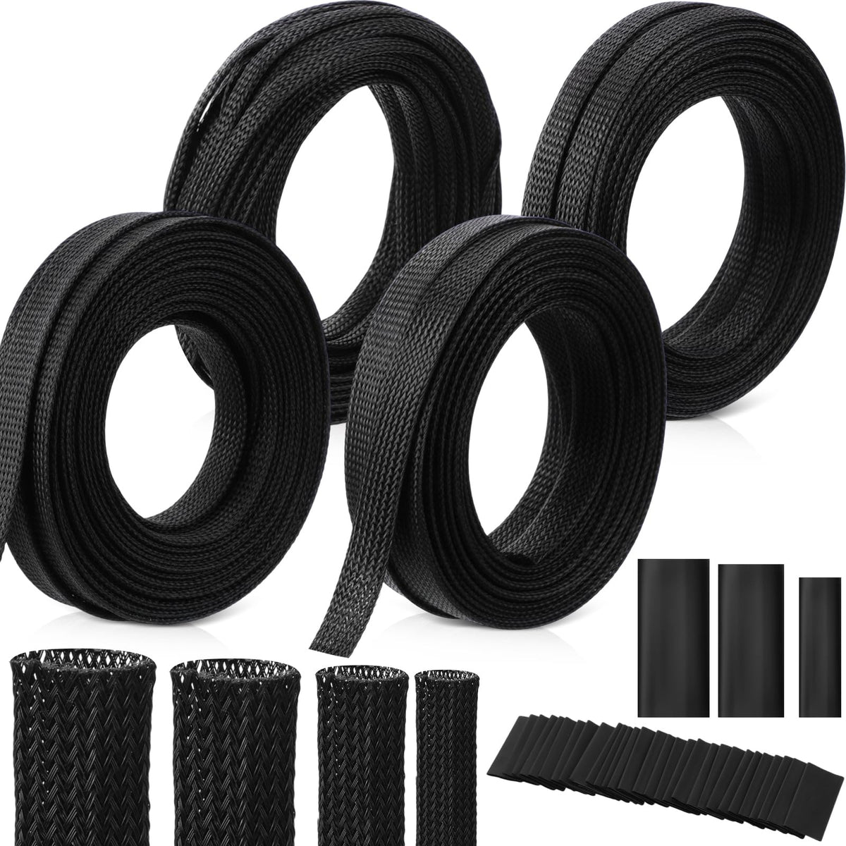Tatuo front packaging showing full 151 ft sleeve kit and 240 heat-shrink benefits