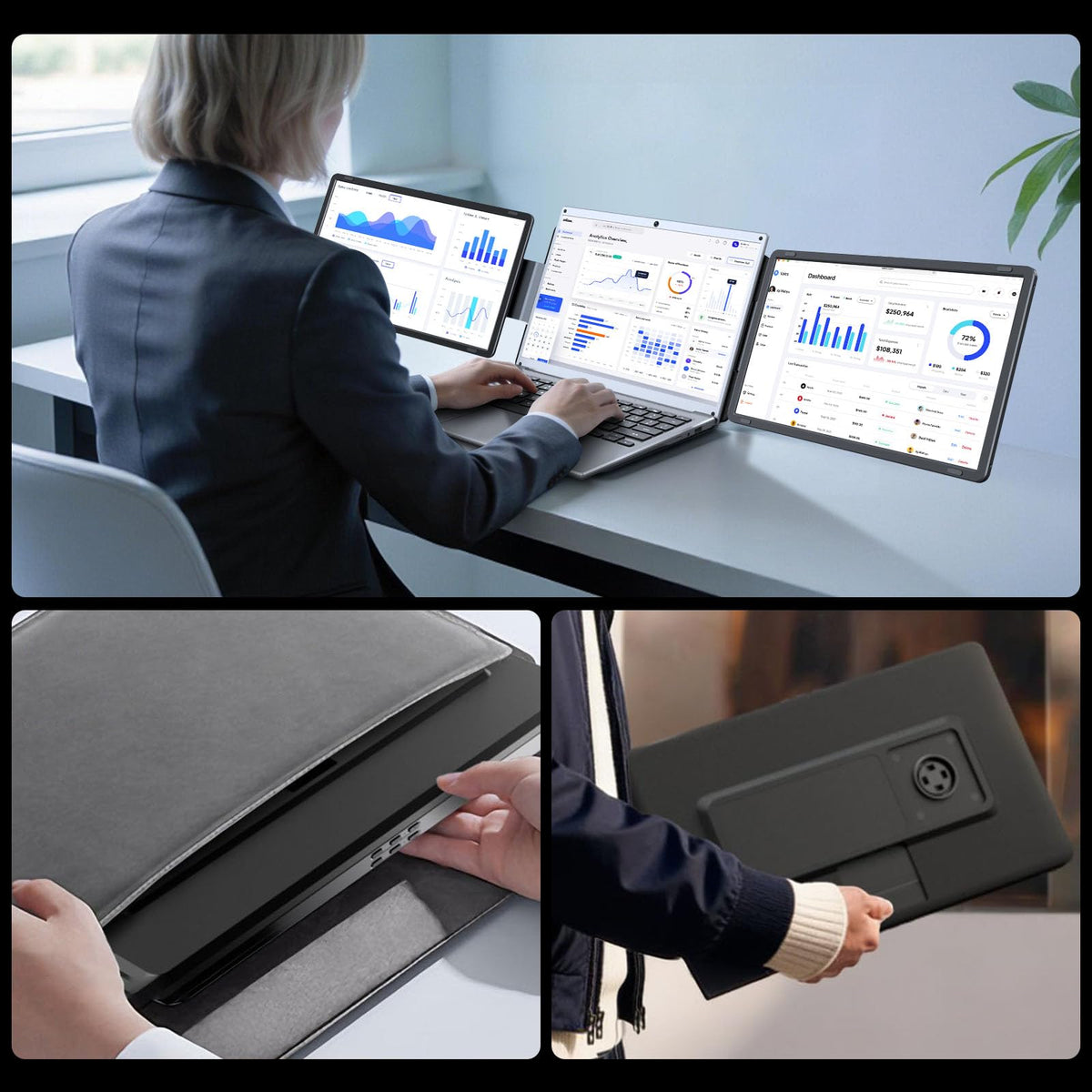 Tauvian low-blue-light feature promotes eye comfort during long sessions.
