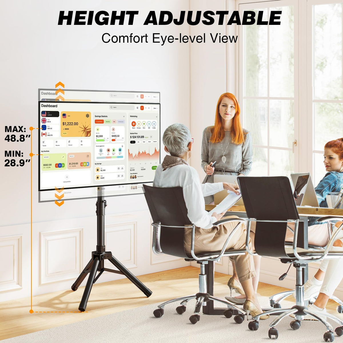 TAVR Furniture height adjustment demo, provides ergonomic viewing