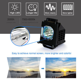 Tawelun 120-day warranty included with replacement lamp