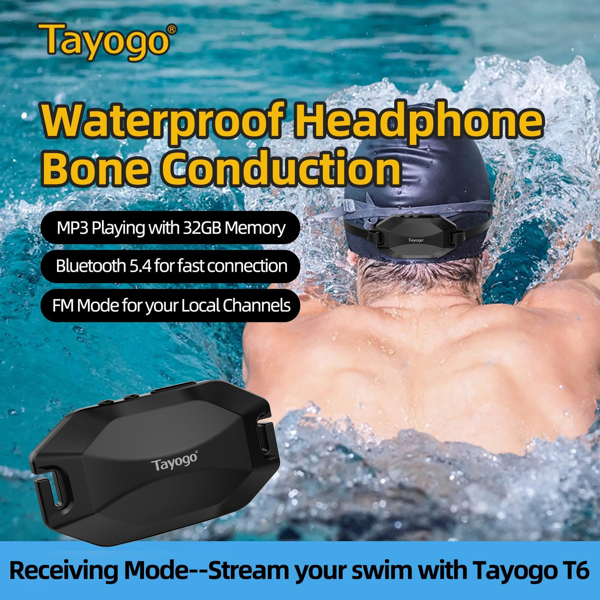 Tayogo Rock PRO W24 bone conduction speakers deliver clear sound