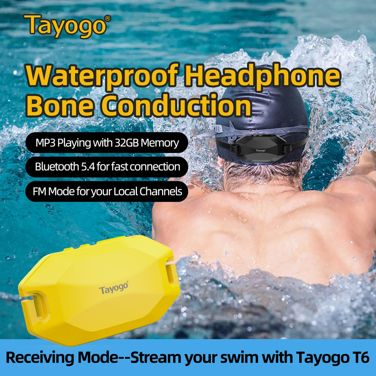 Tayogo ROCK PRO W24 magnetic charging port highlighting secure waterproof charge