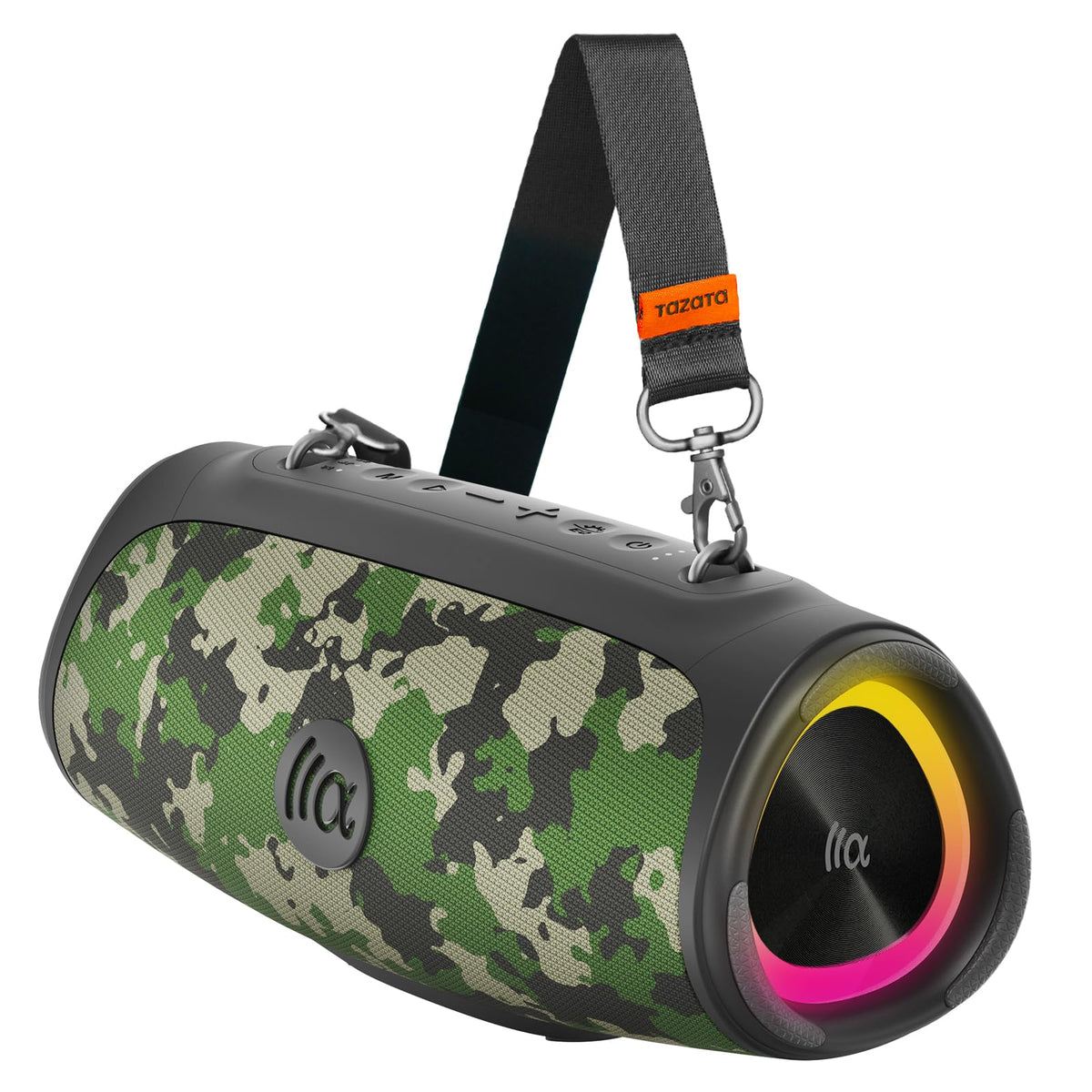 TAZATA BoomBlast Mini 90W deep bass close-up delivering bold sound.