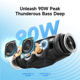 TAZATA BoomBlast Mini in broadcast mode with second unit for wider soundscape.