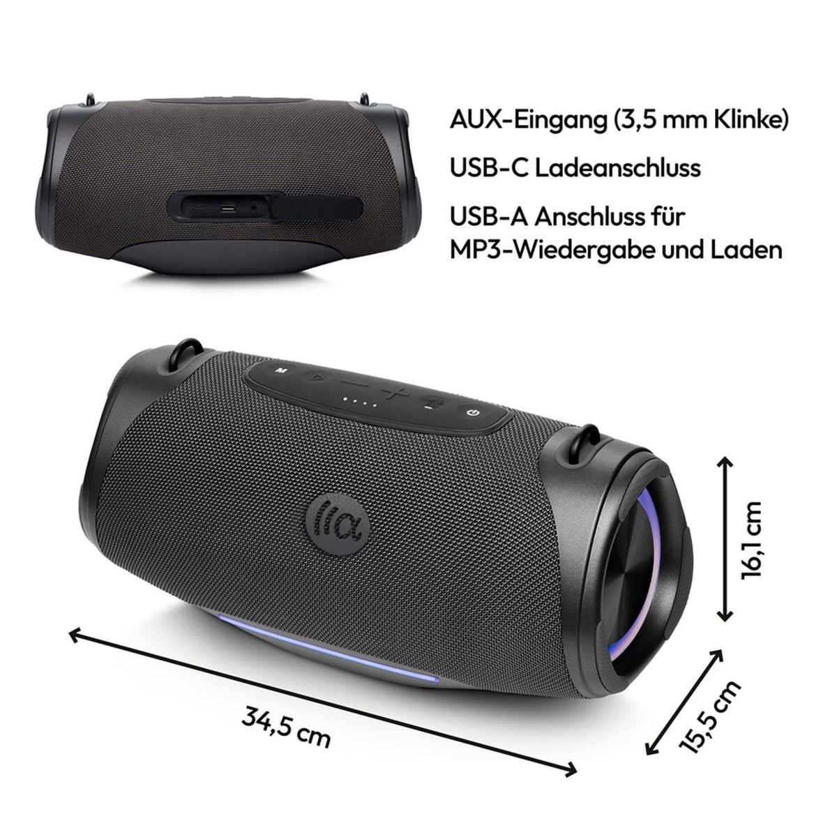 TAZATA BoomBlast Pro supports 100+ speakers for events.