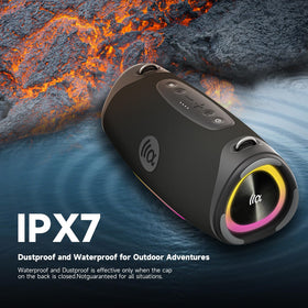 TAZATA BoomBlast Pro IPX7 waterproof and floating by pool.