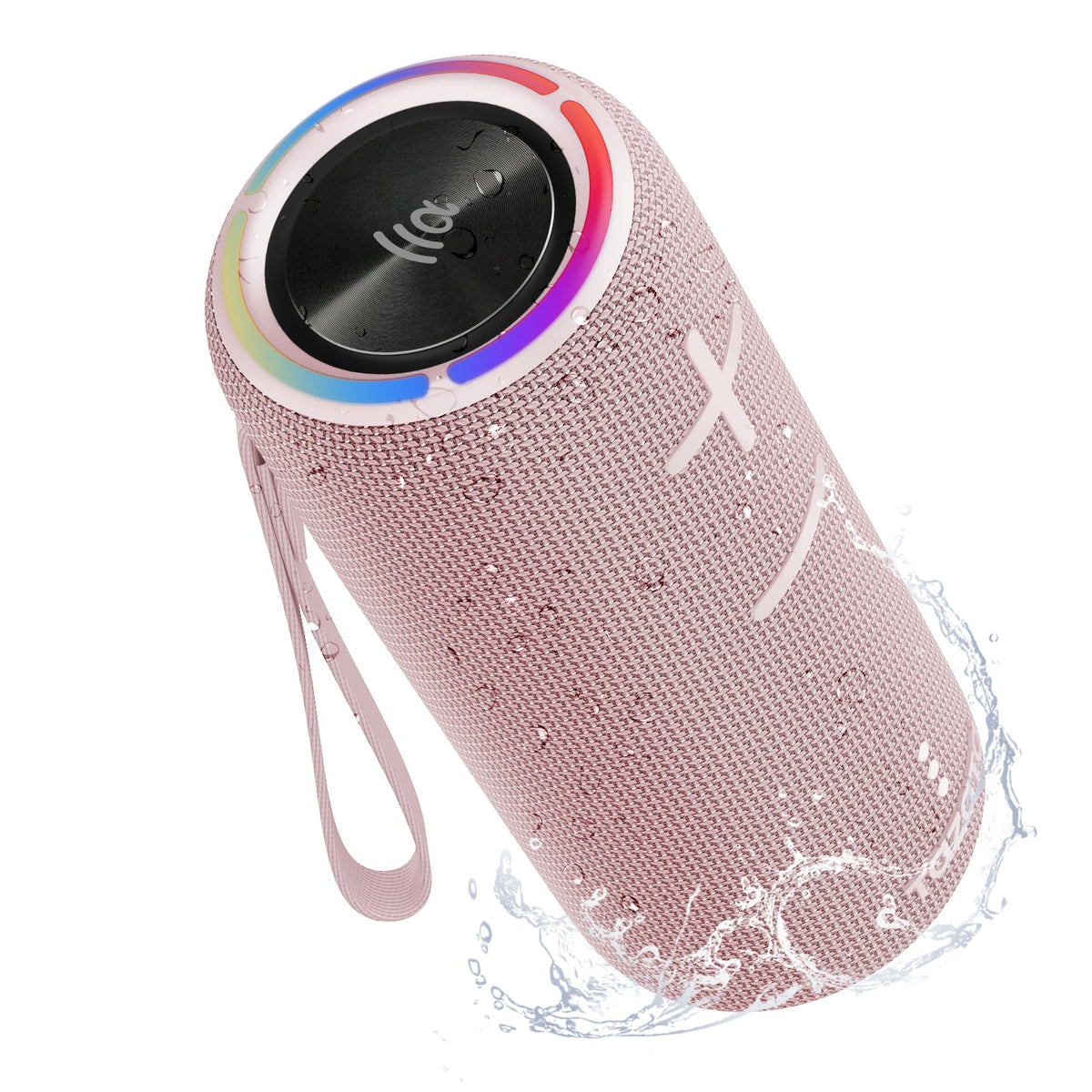TAZATA front view pink speaker showing compact design and powerful sound